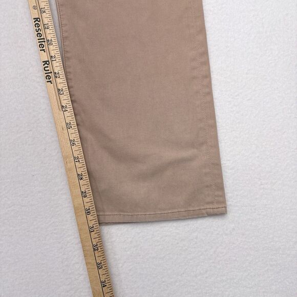 AG Adriano Goldschmied Everett Jeans Size 38 x 31 Tan Slim Straight Stretch - Picture 9 of 9